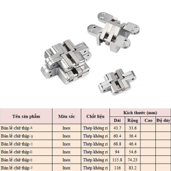 BẢN LỀ CHỮ THẬP